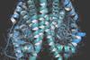 A 3D rendered model showing the structure of an oestrogen receptor molecule.