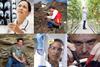 Six pictures of various scientists carrying out their job roles