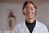 A photograph of a cosmetics technical services chemist