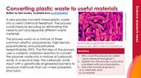 EiC summary slide from Dissolvable batteries for use when teaching plastics and recycling