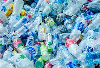 An image showing lots of plastic bottles